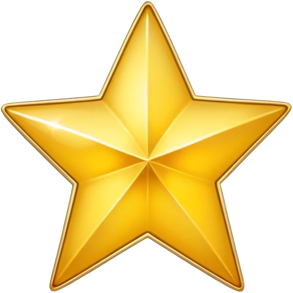 Star with circle around it gold background emoji