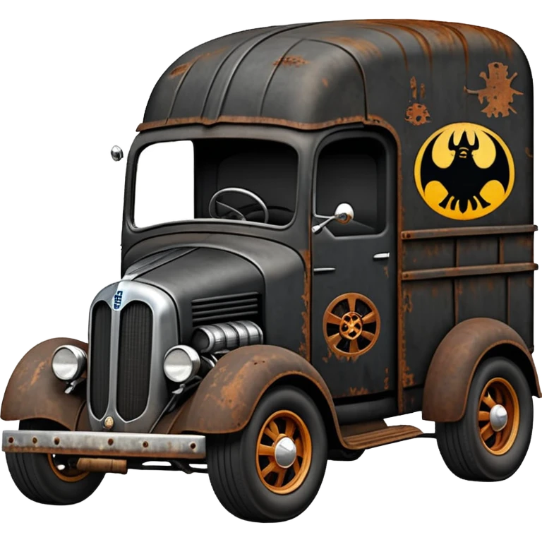 Darth Vader’s rat rod Very large rat infested 1936 mover’s moving truck emoji