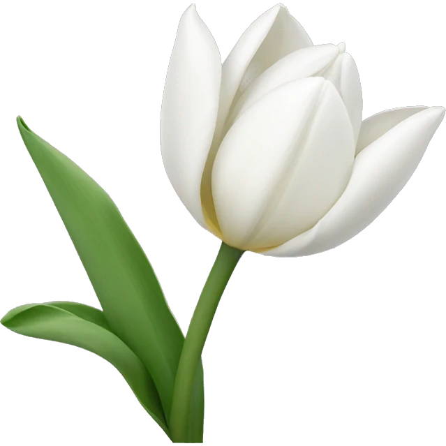 white tulips emoji