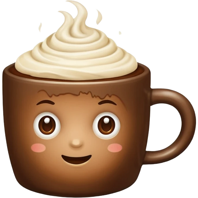 mocca with cream emoji