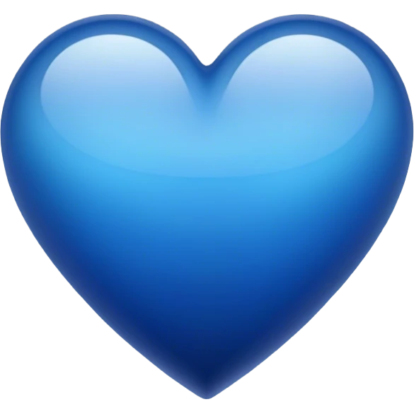Dark blue gradient heart  emoji