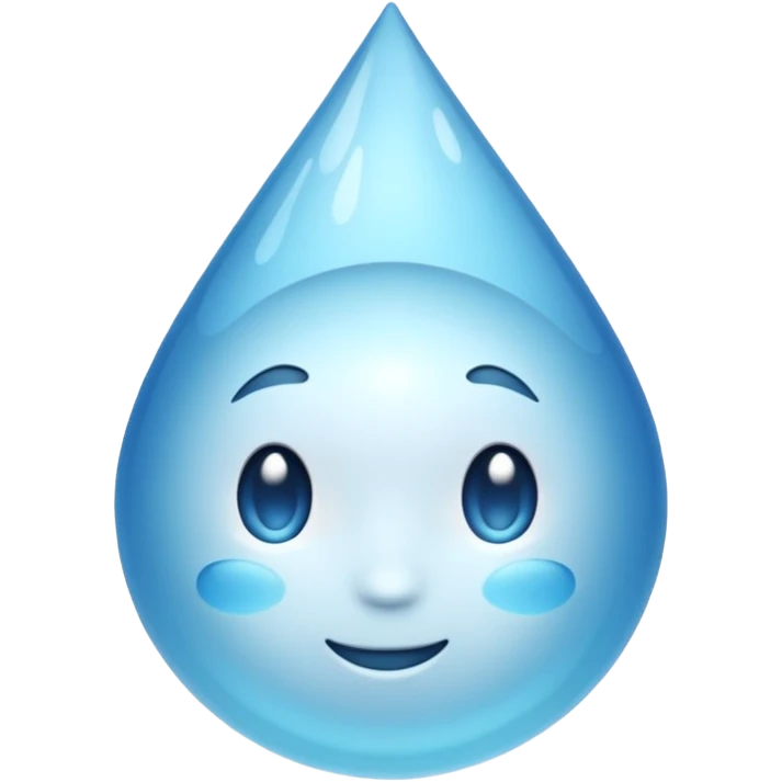 A black droplet  emoji