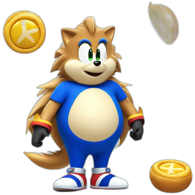 obese blue sonic the hedgehog emoji