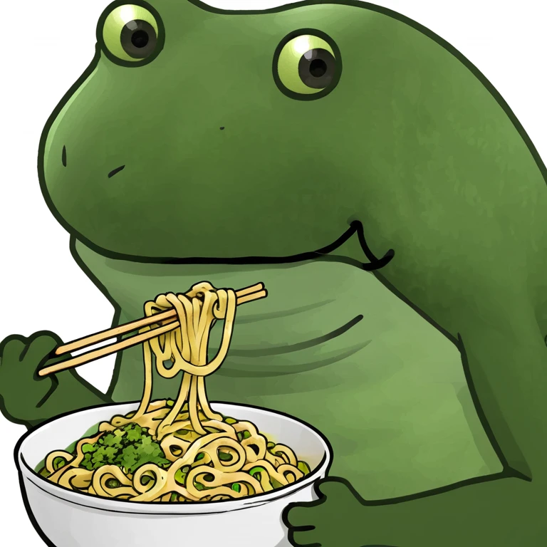 bufo eating noodles emoji