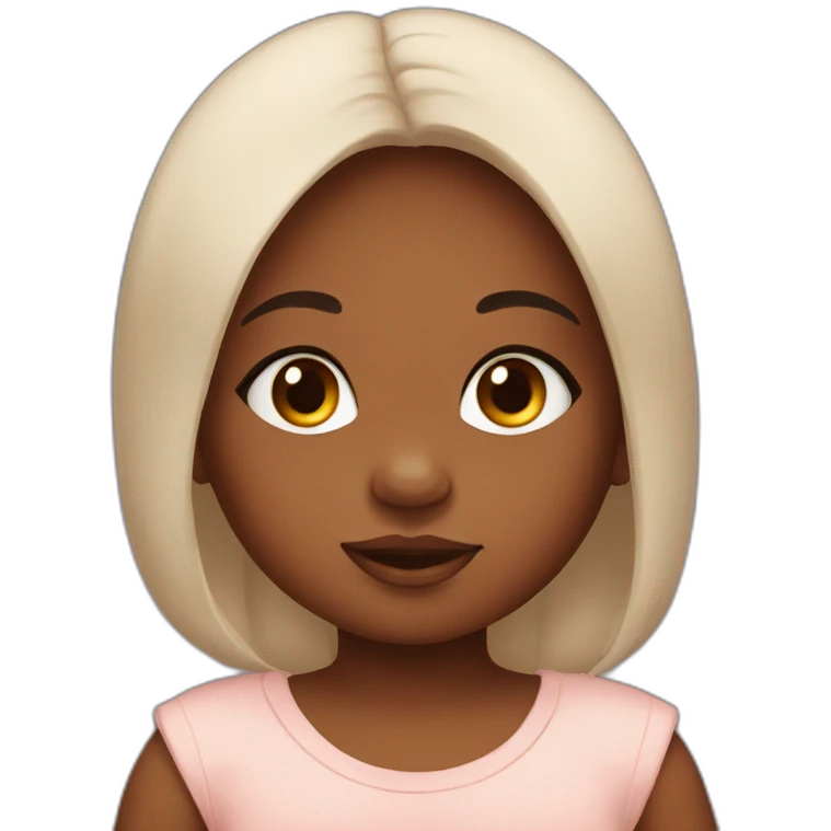 Beautiful brown skin baby emoji