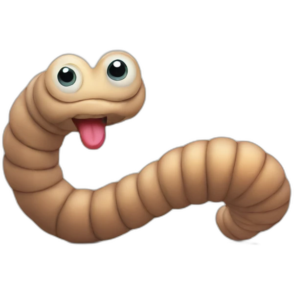 worm emoji