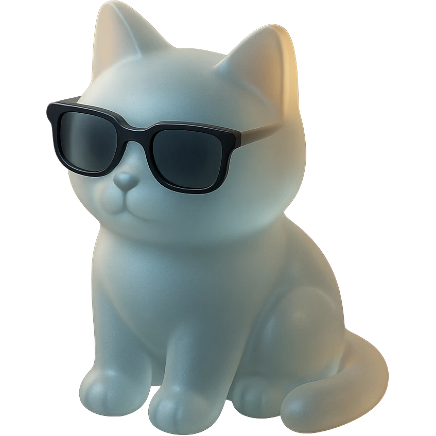 Cat wearing sunglasses emoji