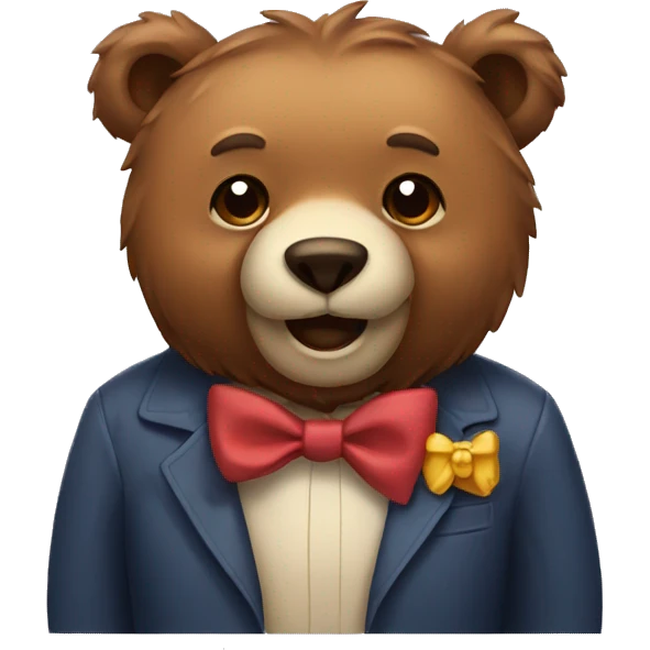 Bear with bow  emoji