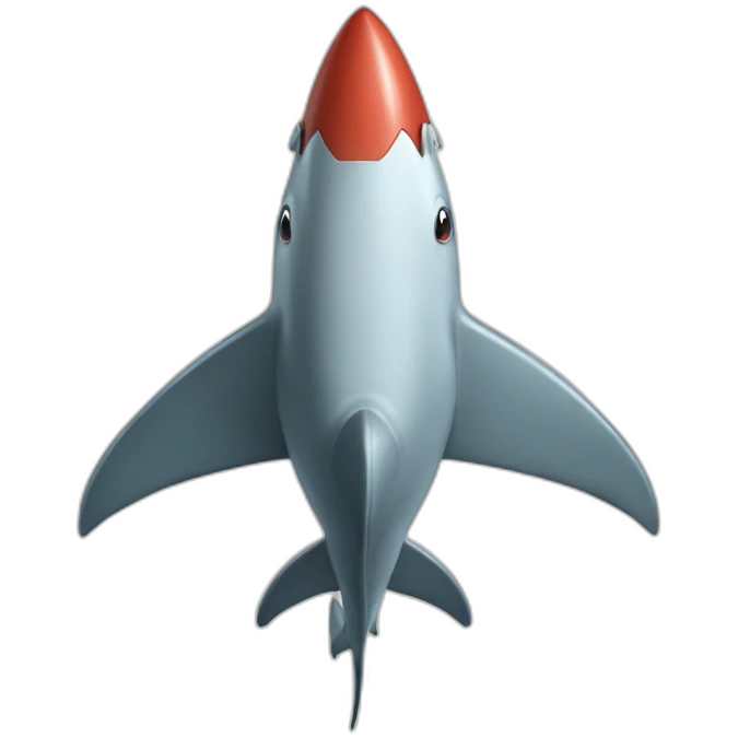 shark rocket emoji