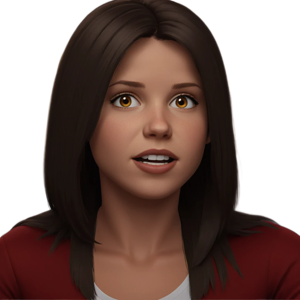 realistic portrait of girl emoji