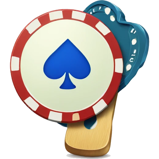 just a poker chip with spade emoji