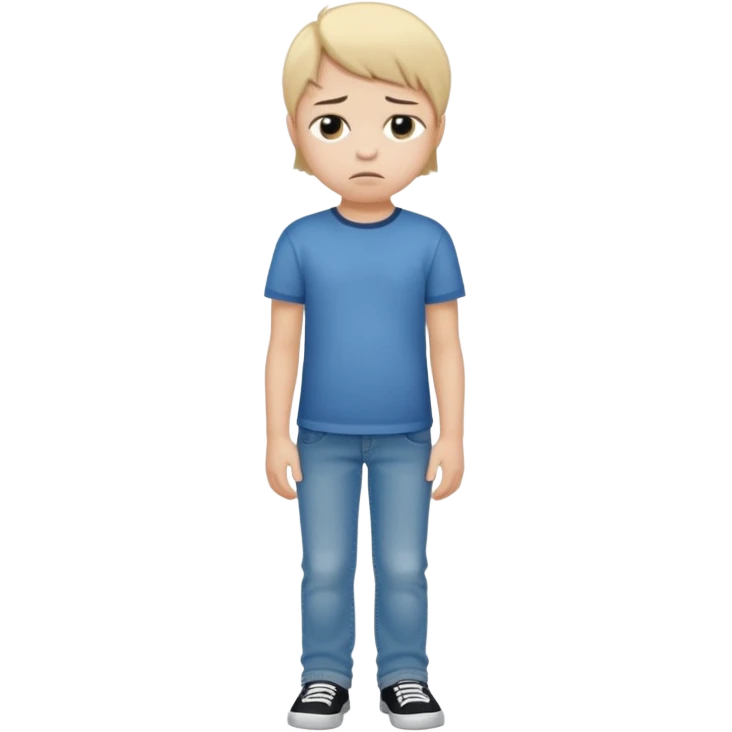 sad child full body emoji