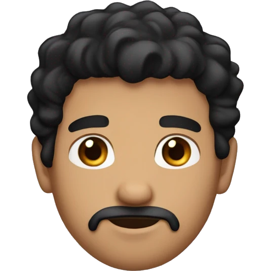the best guy with black hair and brown eyes with goatee emoji