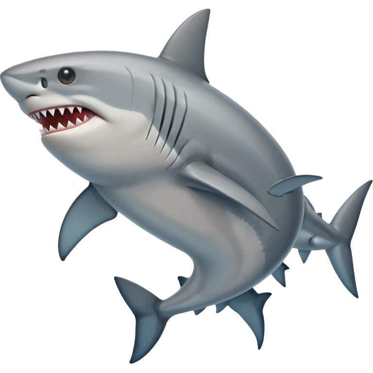 Tiburon con piernas y con zapatos emoji