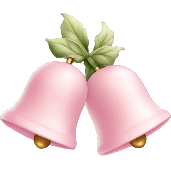 pastel pink bells  emoji