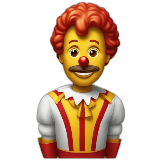 Ronald Mcdonald smoque emoji