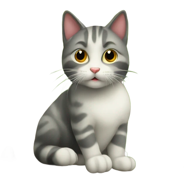 Gattino su un albero emoji