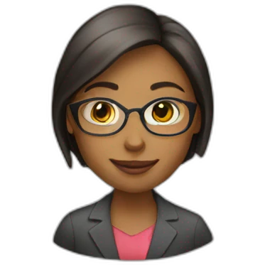 Young lady teacher emoji