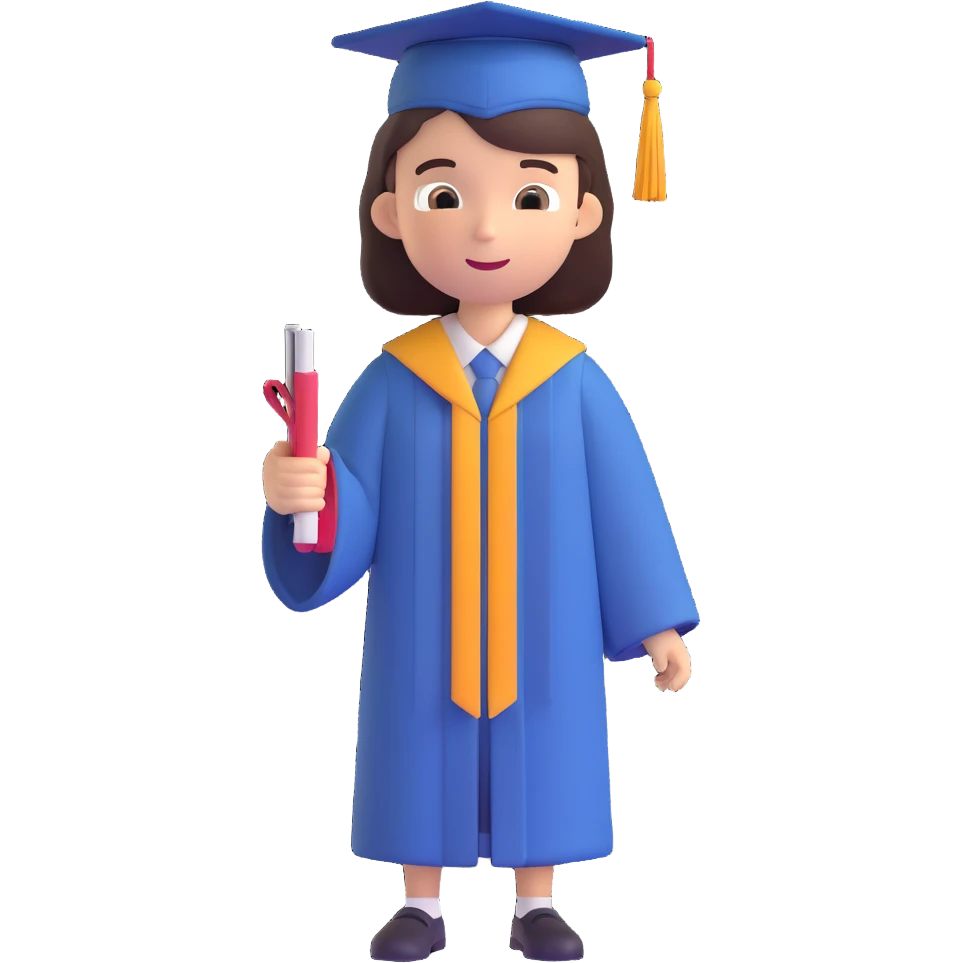 A graduated student of pedagogical college after 10 years emoji