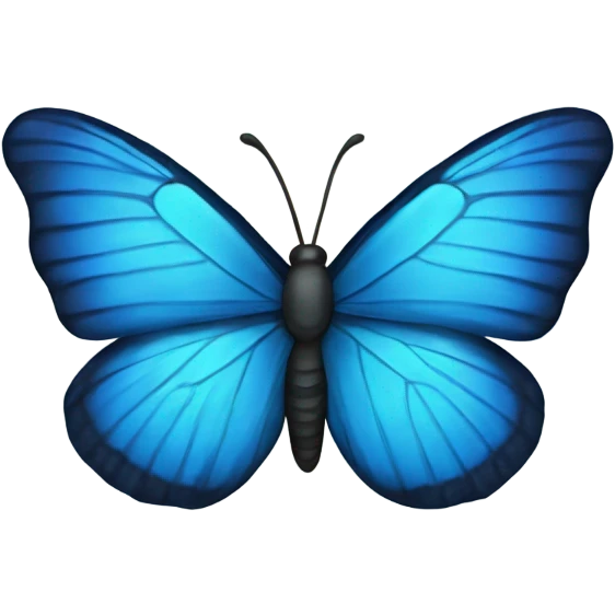 blue butterfly emoji