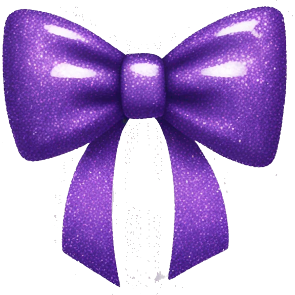 glitter bow emoji