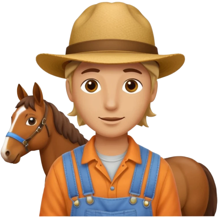person who works in a horse stable emoji