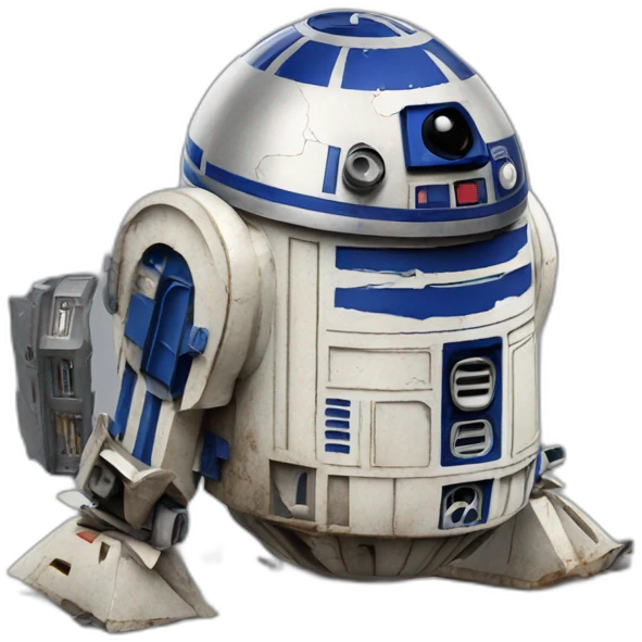 r2d2 broken and needing help emoji