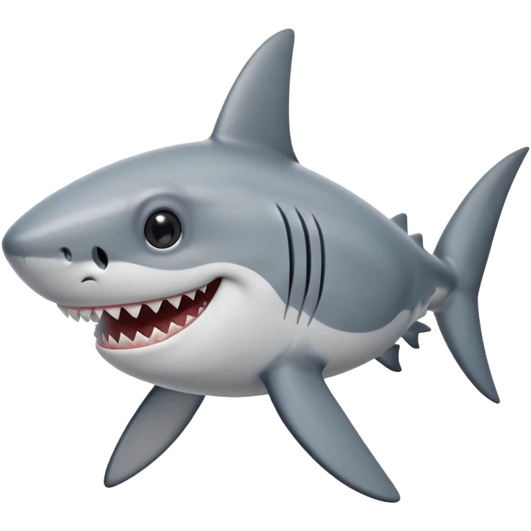 акула улыбается и смотрит на меня двора глазами  emoji