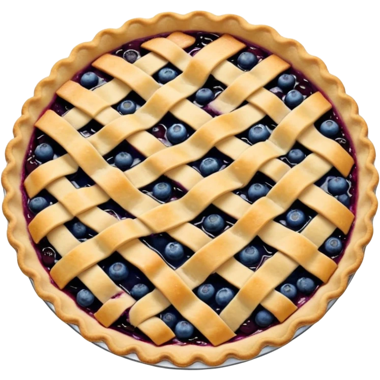 Сделай эмодзи черничного пирожка emoji