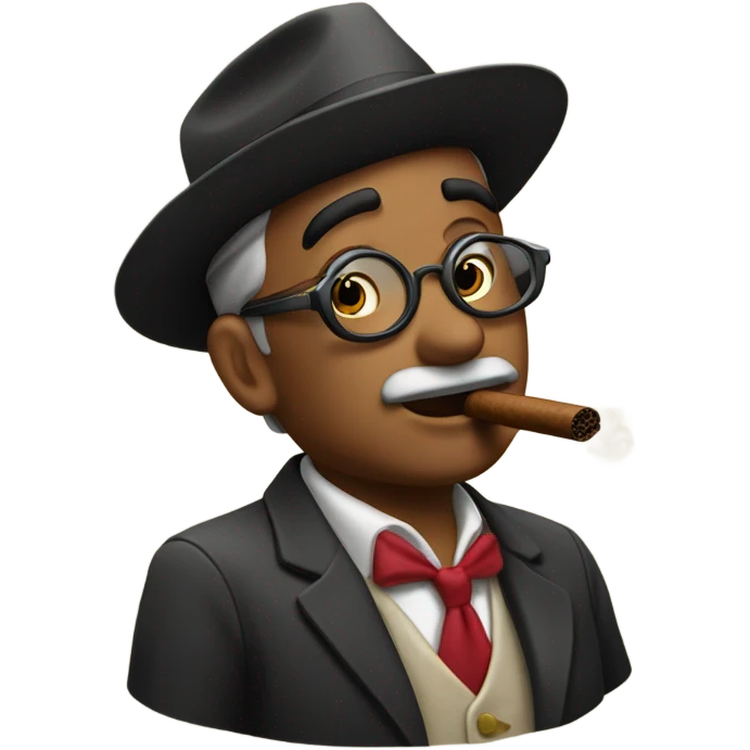 Papi chulo smoking sigar in Cuba emoji