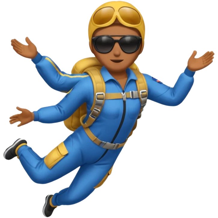 sky diving emoji