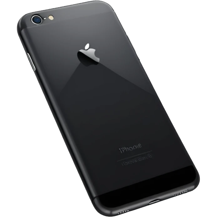 black iphone 6 back side emoji