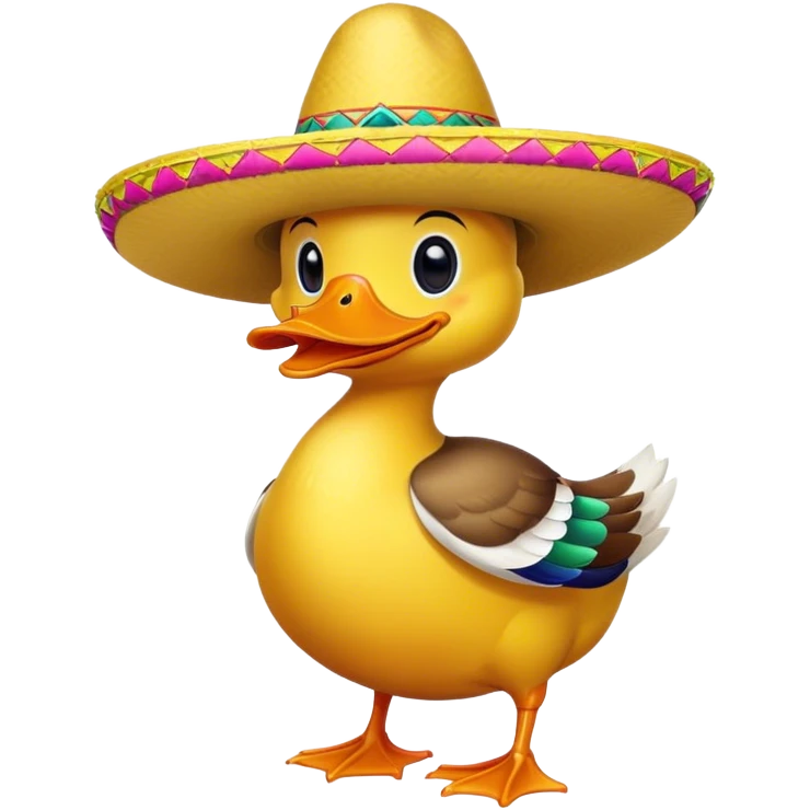 Duck sombrero  emoji