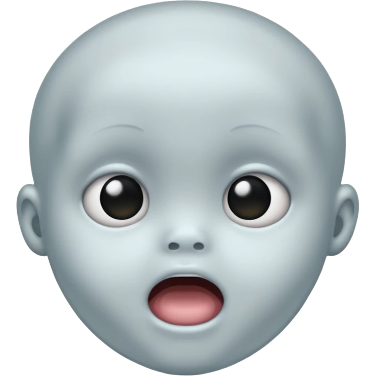black baby ghost face emoji