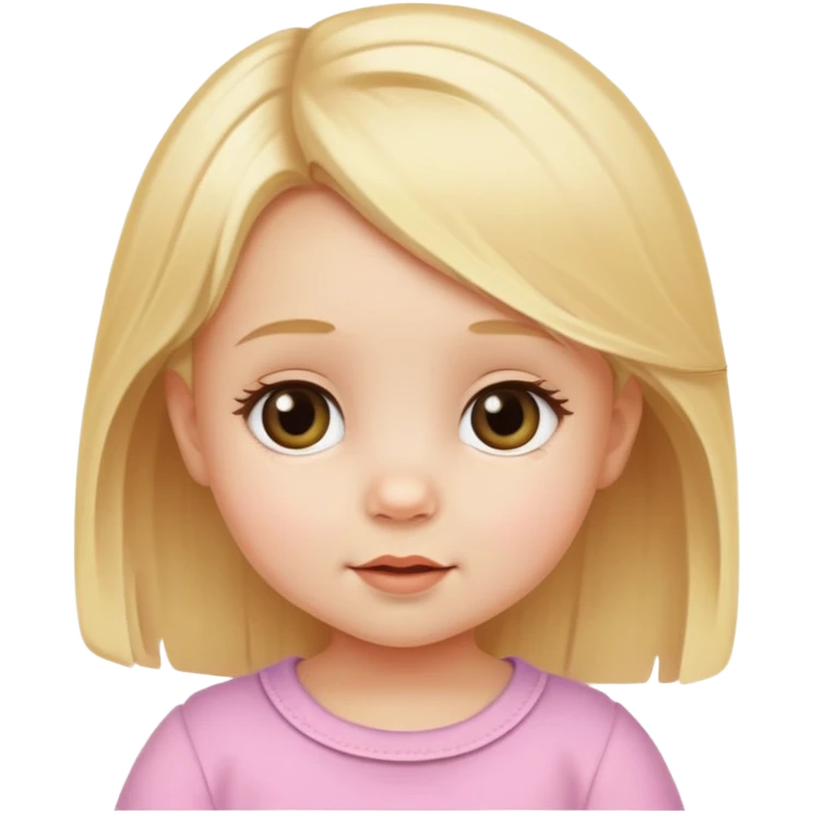 Cute babygirl blonde Haie  emoji