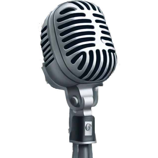 microphone behind bars emoji