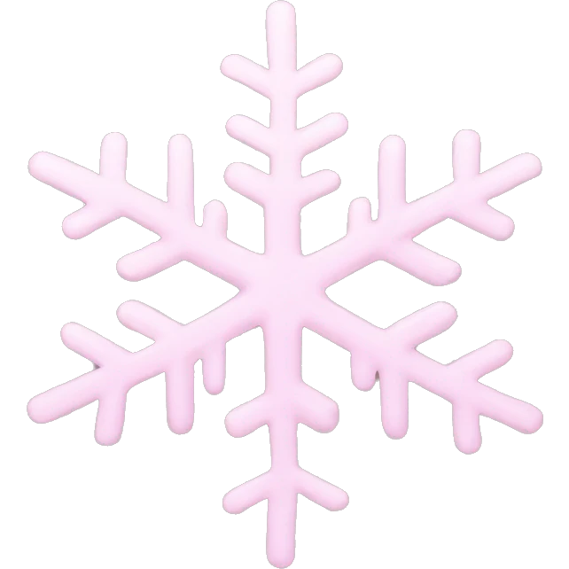 pastel pink snowflake  emoji