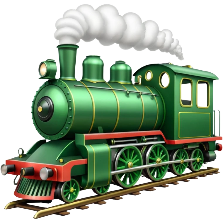 Create a green steam train emoji