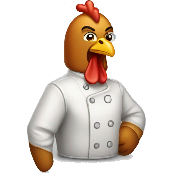 Spicy chicken emoji