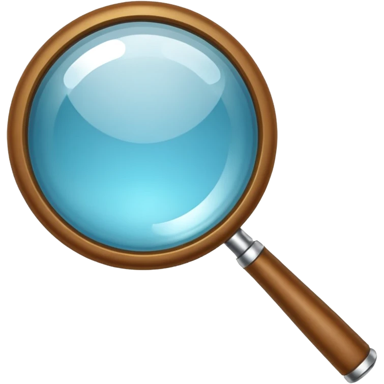 magnifying glass bright emoji