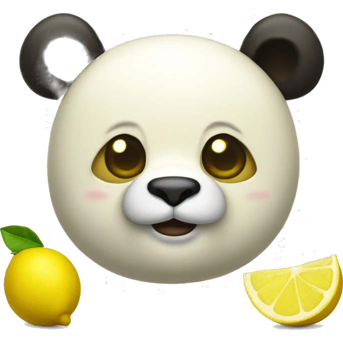 Lemon panda emoji