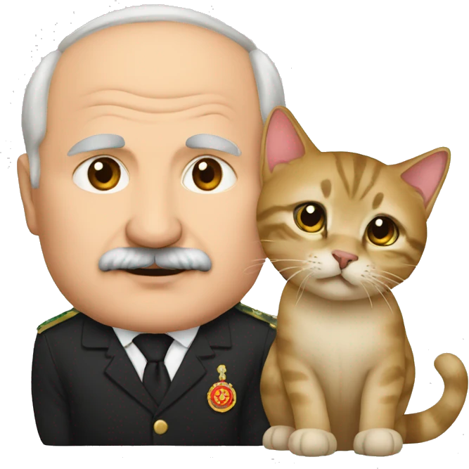 lukashenko and cat emoji