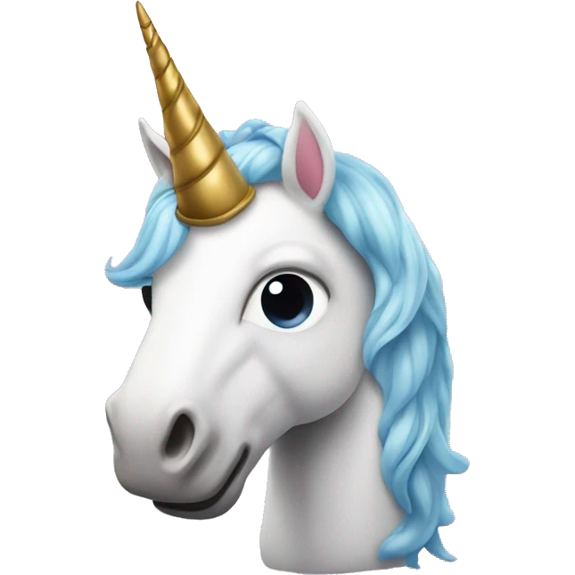 unicorn with eggplnt in place of the horn emoji