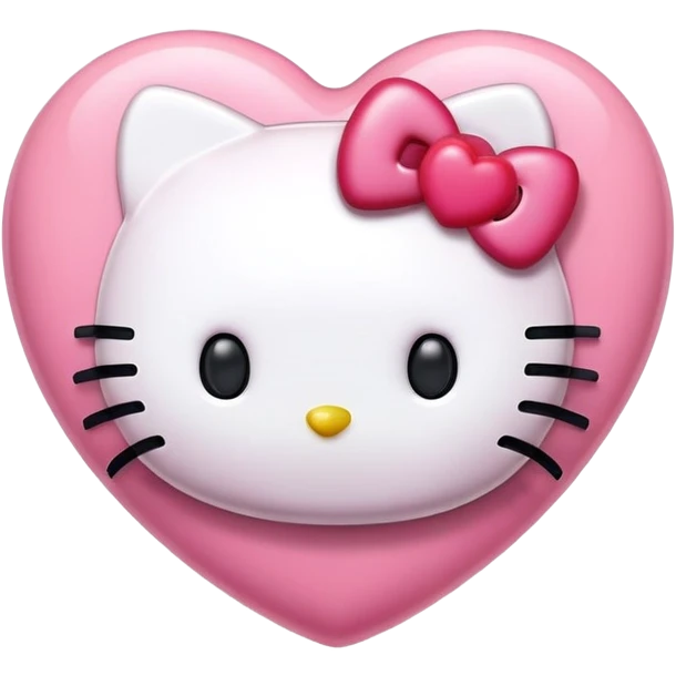 hello kitty heart emoji