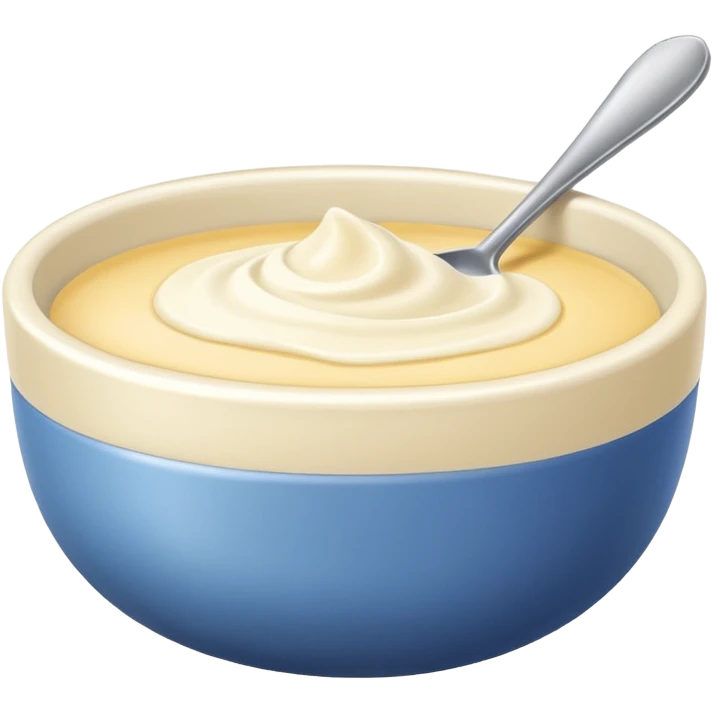 just Cream without a plate emoji
