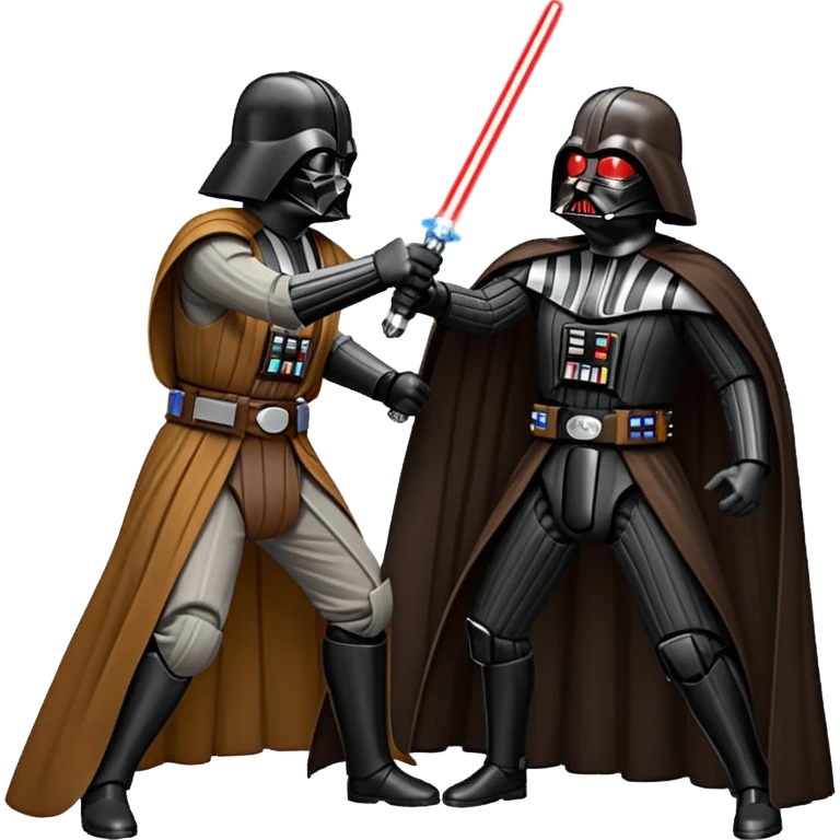 Darth Vader fighting Obi-Wan emoji