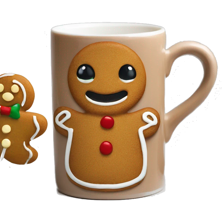 gingerbread man mug emoji