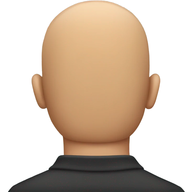 a bald man from the back emoji