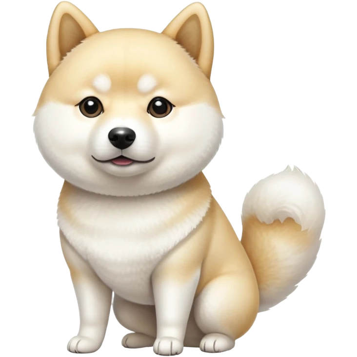 White Shiba Inu dog emoji