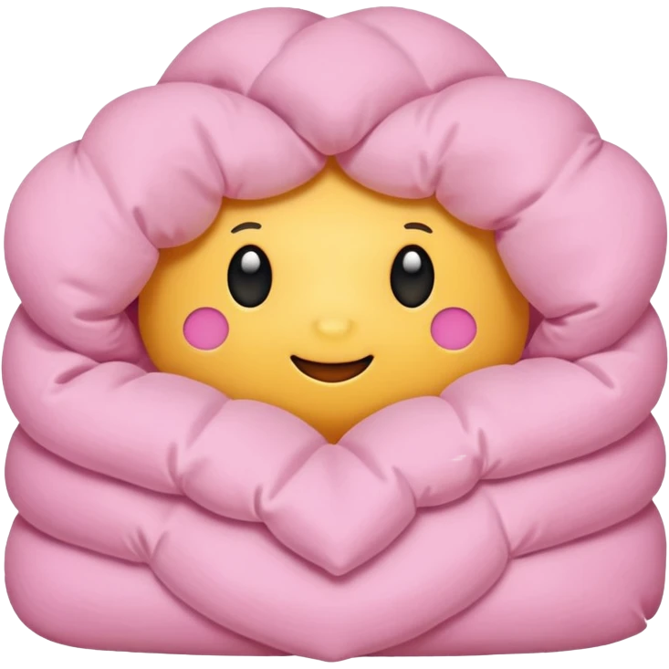 edredom rosa emoji